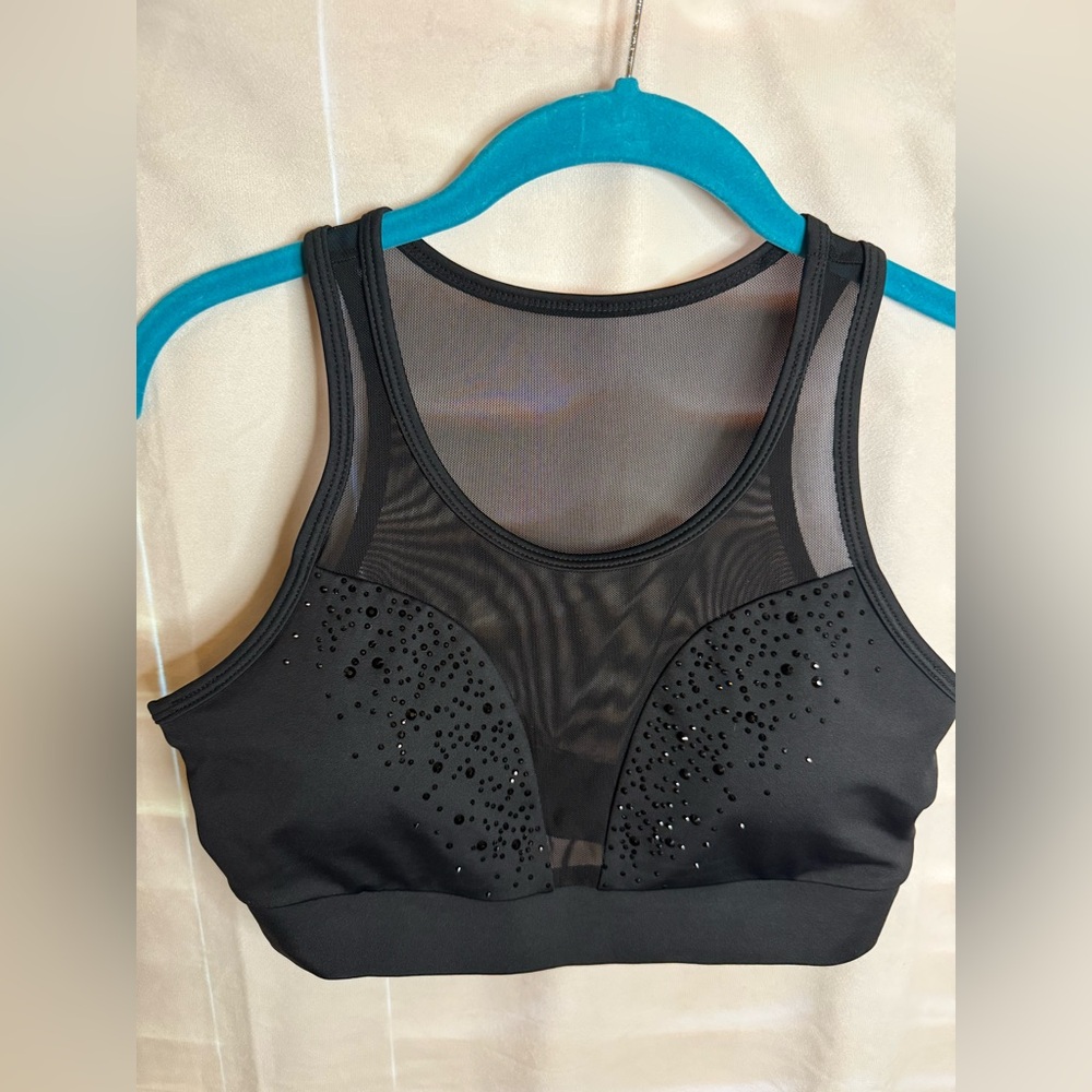 New without tags. Elegant Black Mesh Embellished Women's Bralette size M